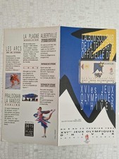 F228 ALBERVILLE 92 - XVI ème JO d'Hiver  COJO - Télécarte + Encart