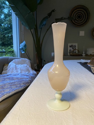 Vase soliflore sur pied - , blanc