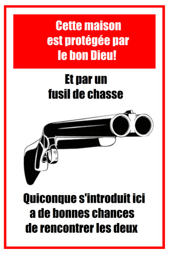 Panneau maison protégée - panneau,