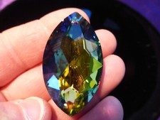 Pendentif ovale en cristal à