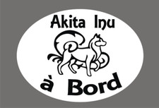 * 1 Sticker -  Akita Inu à