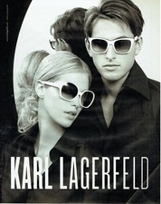 Publicité Advertising 059  2008 les lunettes solaires par Karl Lagerfeld