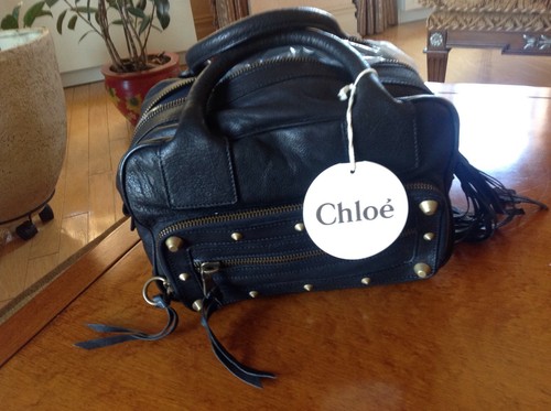 Chloe black leather - leather, satchel