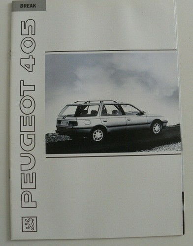 Brochure peugeot 405 - peugeot, break