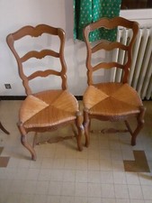 4 chaises provençales en paille