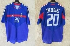 Maillot Equipe de FRANCE 2004 ADIDAS TREZEGUET shirt trikot vintage camiseta XL