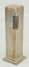 Briquet de table vintage années 70, métal argenté, carré LORD de luxe
