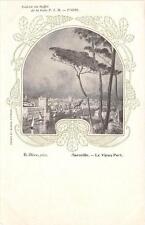 CPA 13 MARSEILLE LE VIEUX PORT ILLUSTRATEUR GALERIE DU BUFFET DE LA GARE P.L.M.