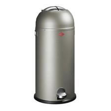 Wesco Kickmaster Maxi poubelle à pédale Nickel Silver 40 L