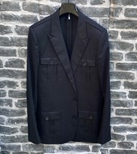 UltraRare & Great Dior Homme SS06 Hedi Slimane Semi Lining Waxed Cotton Blazer