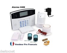 Kit Alarme Maison Sans Fil GSM SMS Auto Appel Anti Vol 1-> 99 Zones De Détection