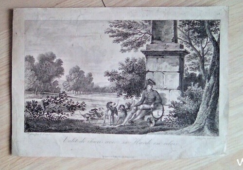 Gravure ancienne vernet - ancienne,