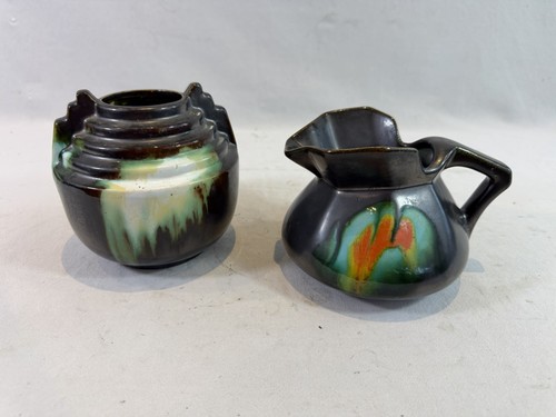 Garniture art deco céramique - garniture,