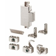 Serrure de meuble espagnolette - fermeture simple - droite - axe 25 mm LEHMANN