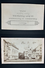 Fontaine, Belgique, Spa, La place Vintage cdv albumen print CDV, tirage albu