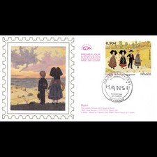 CEF soie - Tableau Hansi, la promenade - oblit 24/10/2009 Colmar