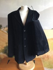 Costume veste pantalon T50 velours cotelé CARVEN noir T 58 comme neuf.