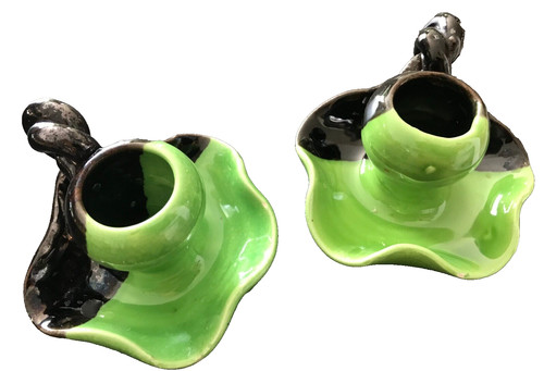 Vallauris paire bougeoirs - vallauris,