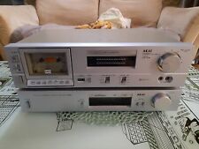 Ensemble Chaine Hifi Akaï Platine K7 Akai CS-F9 + Tuner AT-K22L AM/FM Vintage 
