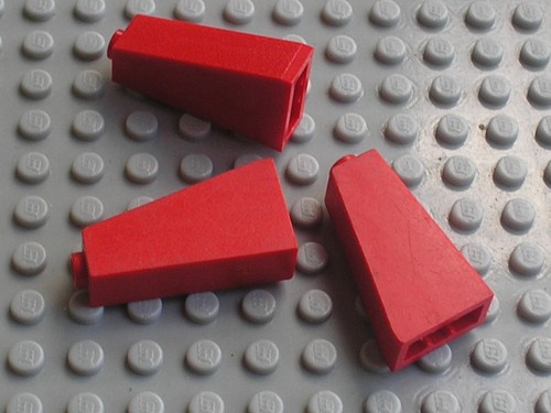 Lego red slope - x, brick