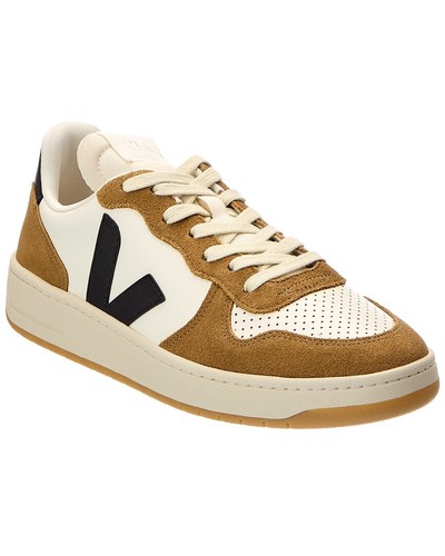Veja leather suede sneaker - veja,