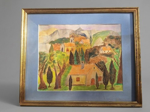 Peinture ancienne paysage - peinture,