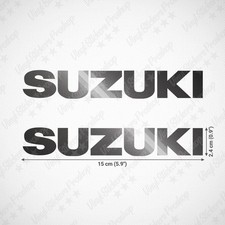 2 Stickers SUZUKI 15 cm