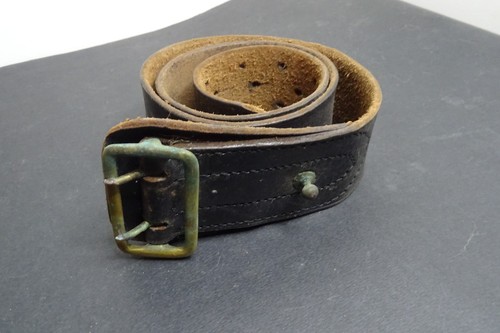Ceinturon cuir noir armée - cuir,