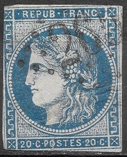 TIMBRE FRANCE CLASSIQUE - CERES BORDEAUX N°  45A - COTE 70 EUROS