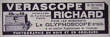 PUBLICITÉ 1924 VERASCOPE
