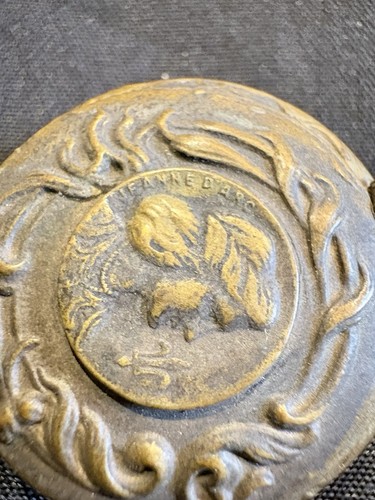 Ancien pendentif miroir - , jeanne