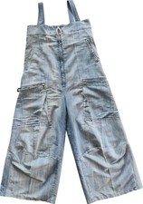 Salopette ample Girbaud en jean – Look cargo à poches – Pièce collector