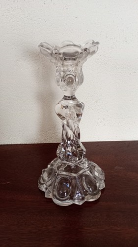 Bougeoir ancien cristal - ancien,