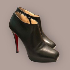 Bottes à cheville en cuir