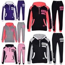 Ensemble De Jogging Pour Enfants Garçons Filles Veste Zippée Bas 5-13 Ans