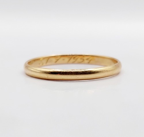Bague alliance vintage 18k - alliance,