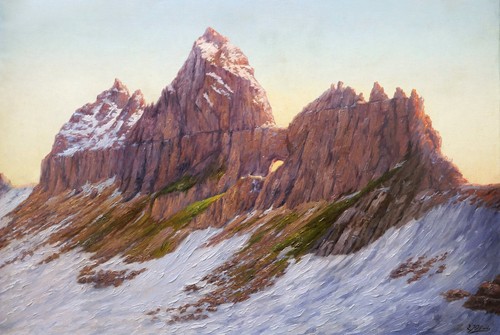Tableau paysage vue - , montagne