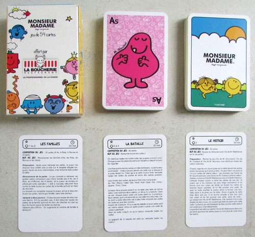 Jeu cartes monsieur - jeu, de