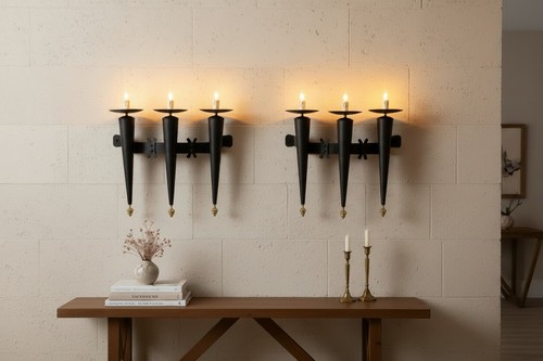 Paire appliques murales feux - paire,
