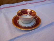 Bel tasse à café porcelaine ancienne Limoges signé LA SEYNIE époque année 1953: