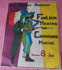 Affiche Journée Porte Ouverte Fusiliers Marins Commandos Marine Arsenal Lorient 