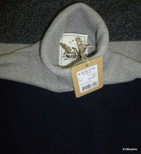 ARROW 1851 Pull col roulé - XL - bleu marine et gris – 80% laine NEUF 99€