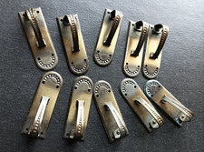 Lot de 10 anciennes poignées de porte en métal pour meuble