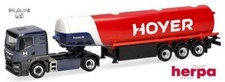MAN TGS TN + semi-remorque citerne carburant "Hoyer“  - Herpa - Scale 1/87 Ho