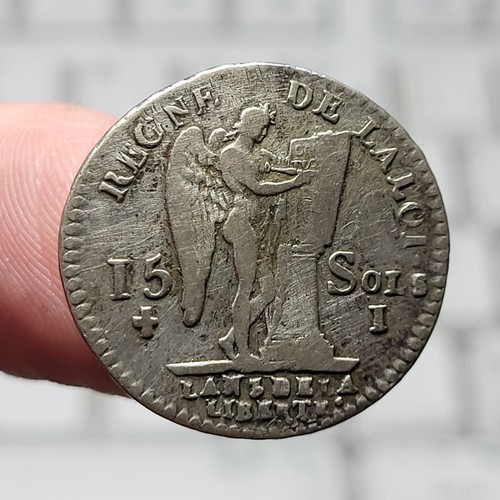 1b6 louis xvi 15 sols - xvi, 1791