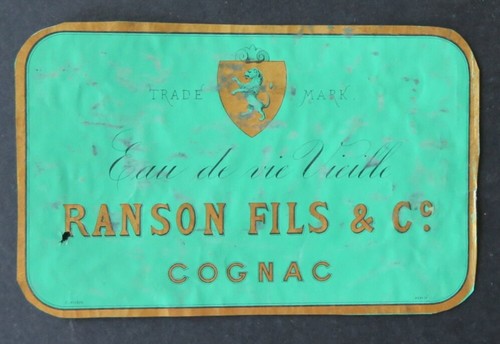 Ancienne étiquette cognac - étiquette,
