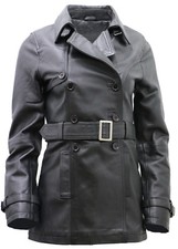 Manteau trench cuir nappa - manteau,