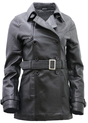 Manteau trench cuir nappa - trench,