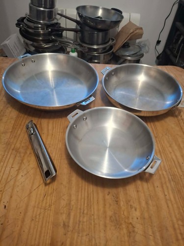Lot poêles tout inox - 3,