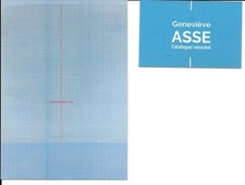 Geneviève ASSE - Carton invitation - Galerie LAURENTIN Paris - 25 novembre 2021